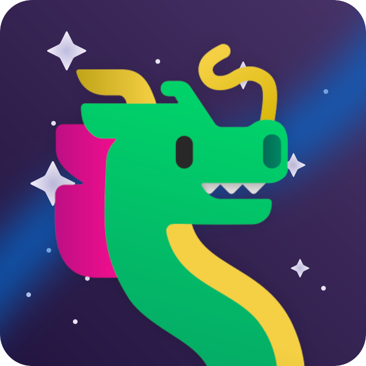 vector example of a mixture of the microsoft dragon emoji and the microsoft sky emoji